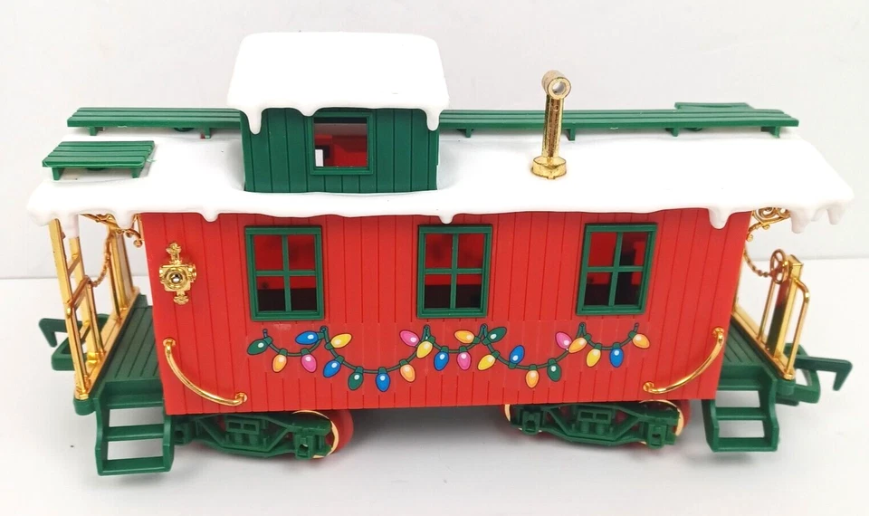 Vintage 1986 New Bright Christmas Special Express Caboose Passenger Car 12" Long - Image 4 of 4
