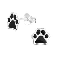 Pfotenabdruck Kinder Ohrringe 925 Silber FüR MäDchen Ohrstecker Schmuck