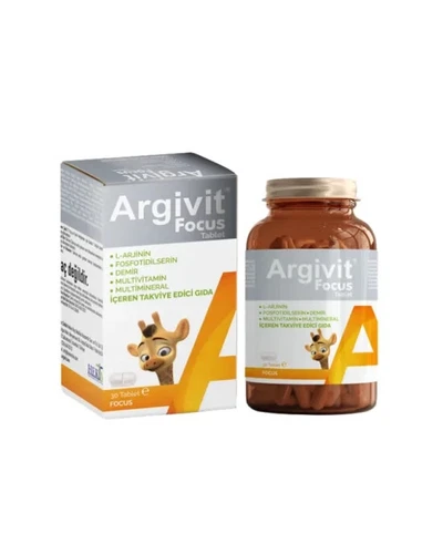 Argivit Focus 30Tableten Supplementary Food Containing L-Arginine, Phosphatid