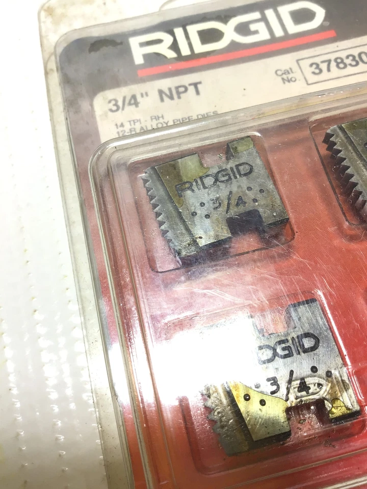 Ridgid 37830 12-R Alloy Pipe Dies 3/4" NPT 14 TPI-RH - Image 2 of 4