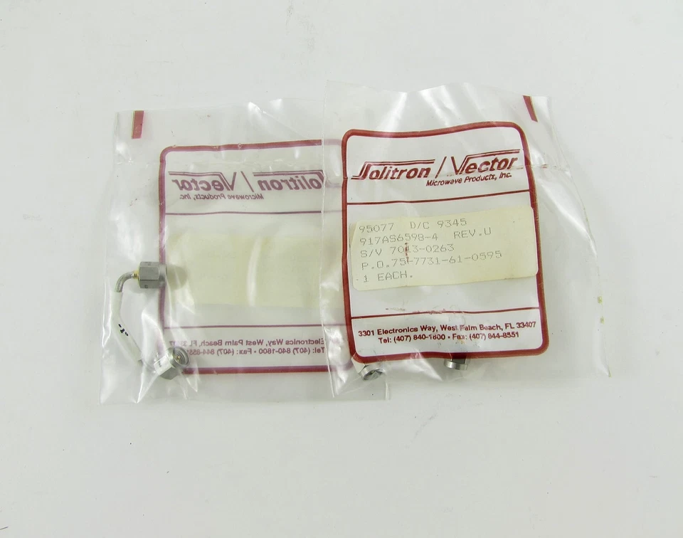 * Lote de 10 * Conjuntos de cables SS semirrígidos para microondas SV 7013-0263 SMA/M Foto 3 de 4