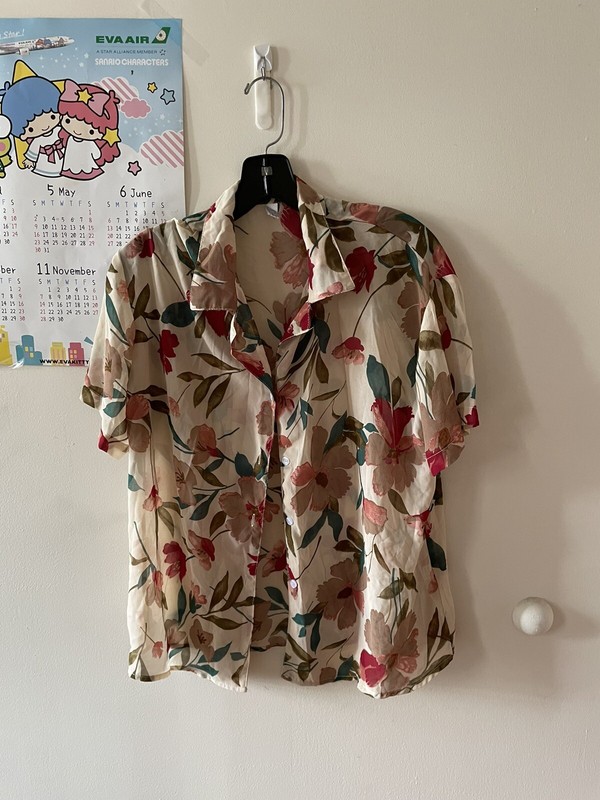vintage button up sz s