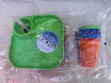 GreatPlate 12 Piece New Kids Square Food  Beverage Serving Set Plates Cups