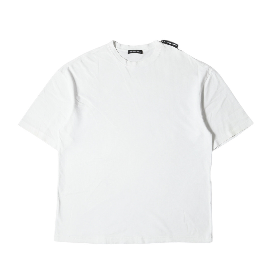 BALENCIAGA T SHIRT SIZE: S LOGO EMBROIDERY SHOULDER TAG CREW BALENCIAGA T SHIRT SIZE: S LOGO EMBROIDERY SHOULDER TAG CREW