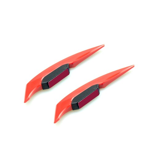 2x Motorcycle Accessories Winglet Aerodynamic Spoiler Wing W/ Adhesive Sticker - Foto 12 di 12
