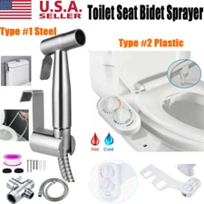 Bidet Fresh Water Spray Kit Non Electric Toilet Wash Seat Attachment Sanitation