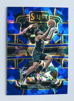 CAMERON THOMAS 2023-24 Panini Select Blue Cracked Ice Prizm #6 Brooklyn Nets