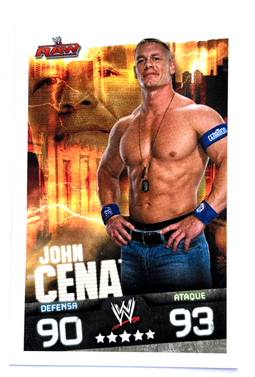 2009 WWE Topps Slam Attax Evolution TCG #069 JOHN CENA RAW