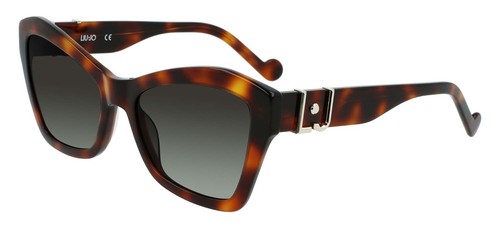 Lunettes De Soleil Liu Jo LJ768SR - Monture Havane Papillon - Verres Bleu Dégradé - UV400 - Neuf
