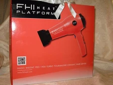 FHI Red Nano Weight Pro 1900 Turbo Tourmaline Ceramic Hair Dryer. New.