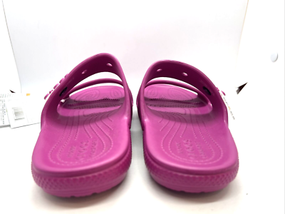 Crocs Classic sandal Women's Size 11 Slide Pink Fuchsia Fun New