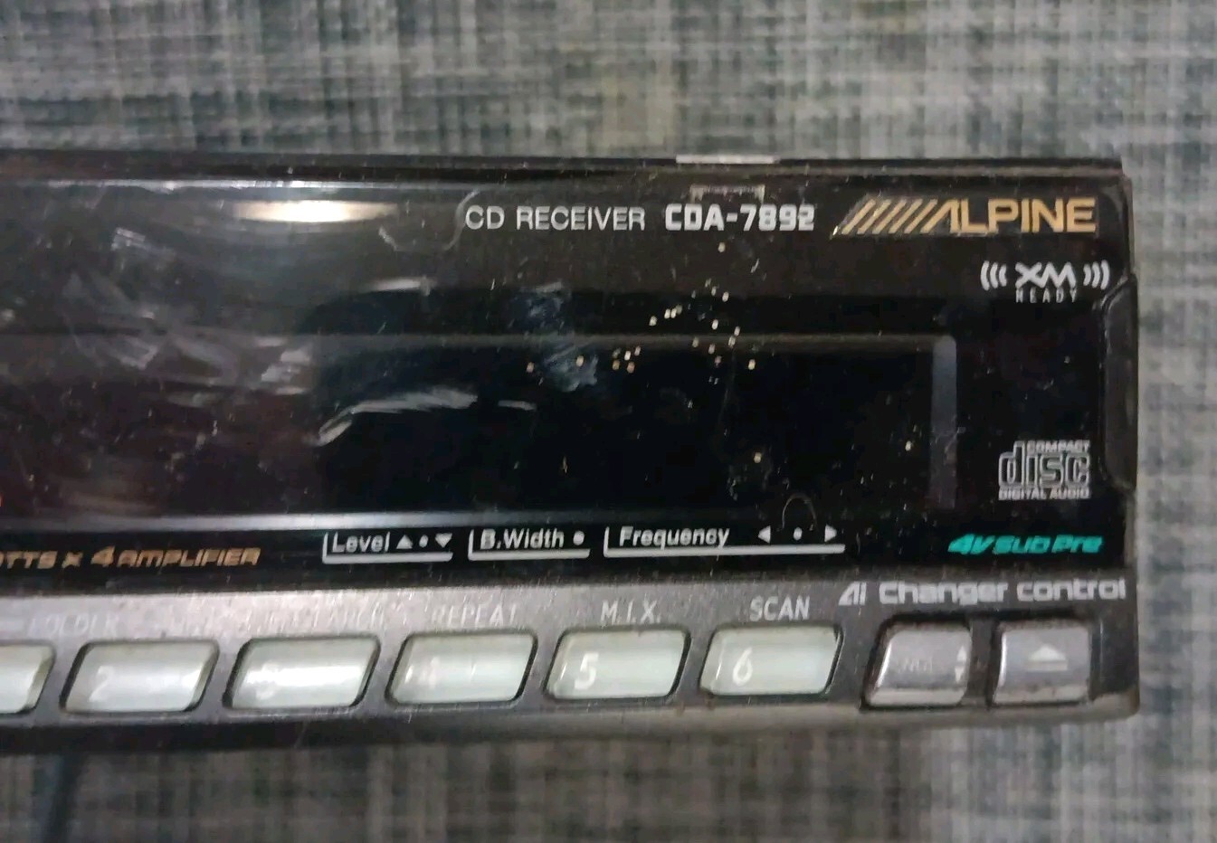 ALPINE CDA-7892 Vintage CAR STEREO RECEIVER - CD Receiver Detachable ...