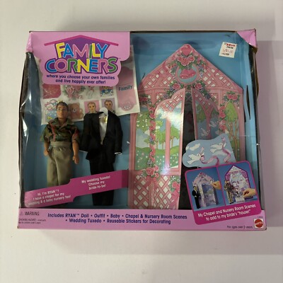 Family Corners With Ryan Doll, Chapel, Tuxedo, Nursery  And A Baby 1994