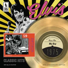 Antigua 2012 - Elvis Presley Classic Hits - Souvenir Stamp Sheet Scott #3211 MNH