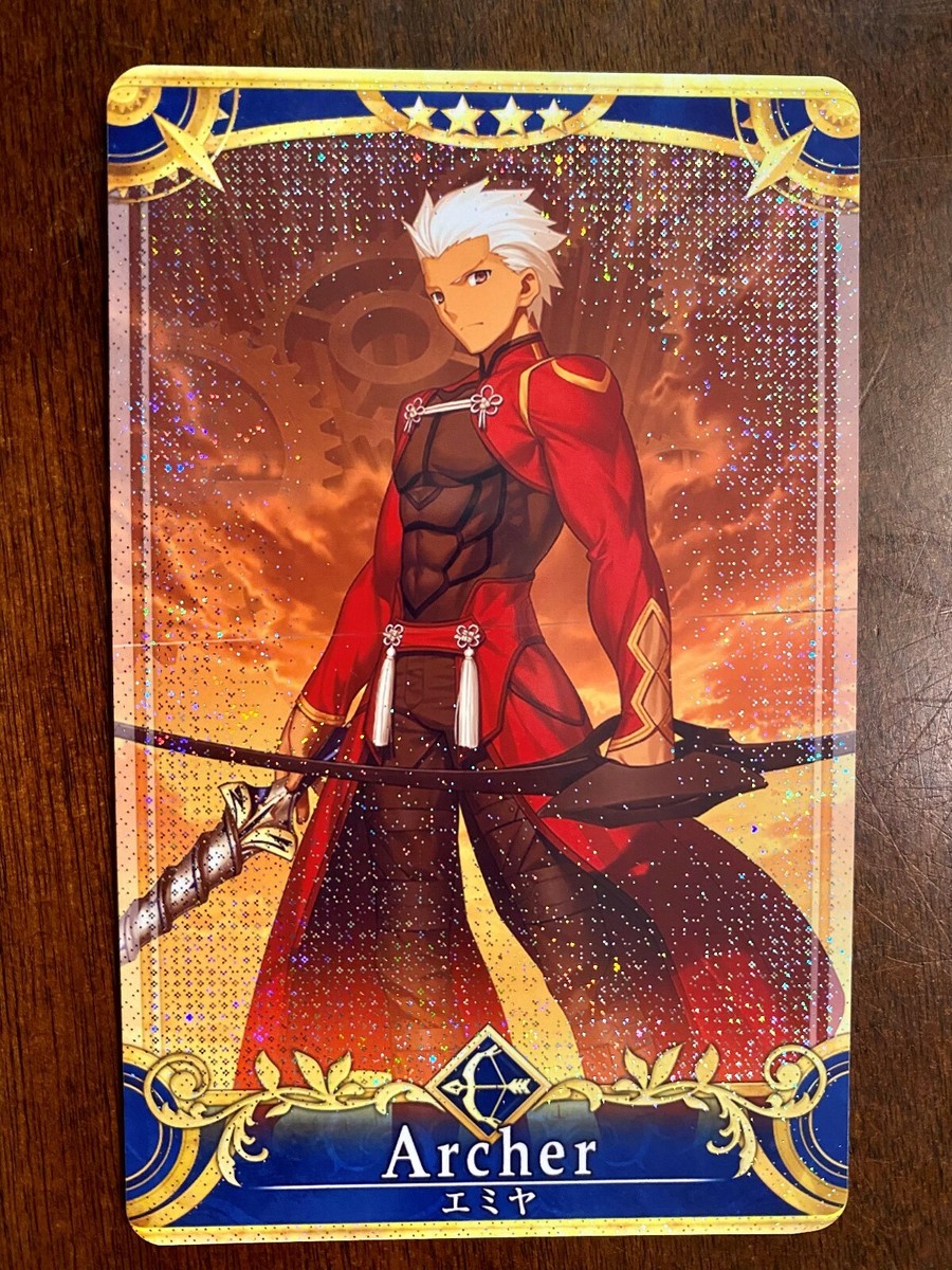 Fate/Grand Order アーチャーカード 57種 Fate Grand Order FGO Extra Arcade Archer Emiya Shirou Third