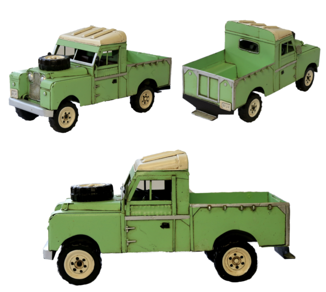 Tin plate Land Rover 1958-1961 Series ll Land Rover Pickup Model Ornament