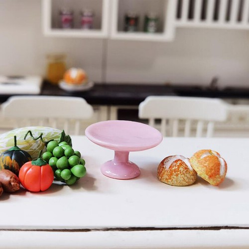 1:12 Dollhouse Miniature Dessert Pan Cake Stand Fruit Tray Doll Kitchen Decor MM - Imagen 9 de 13