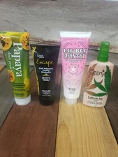 Tanning Lotion Bundle Lot of 4 Papaya Ganja Escape Lil Bit Country Bargain!