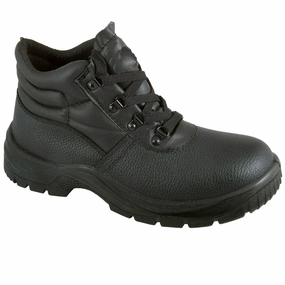 Chukka Safety Work Boots Shoes Leather Steel Toe Cap & Midsole Size 3-13 Mens - Image 2 of 4