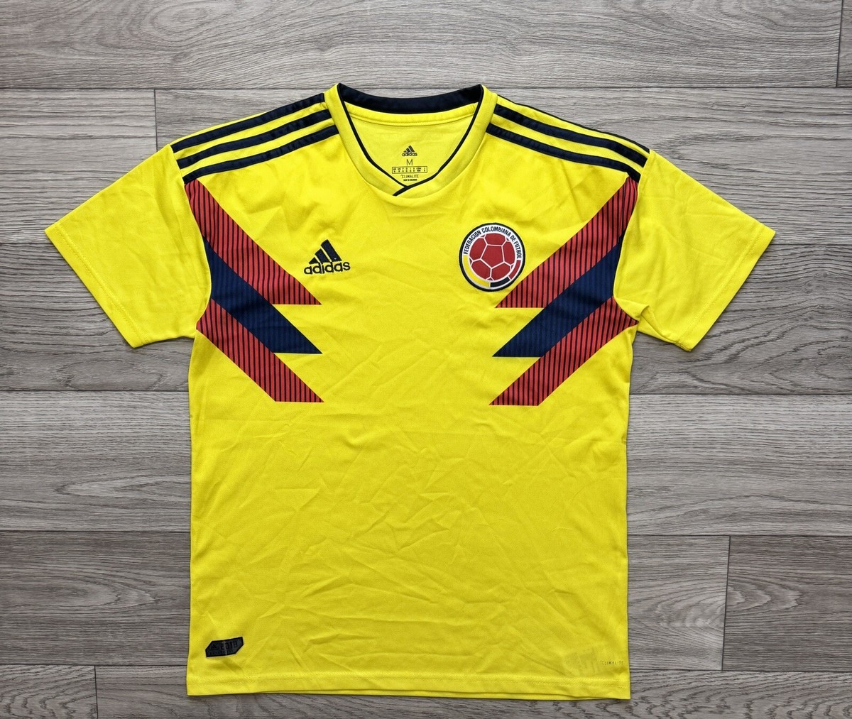 Colombia 2018 2019 Home Football Jersey Soccer Shirt Adidas Size M