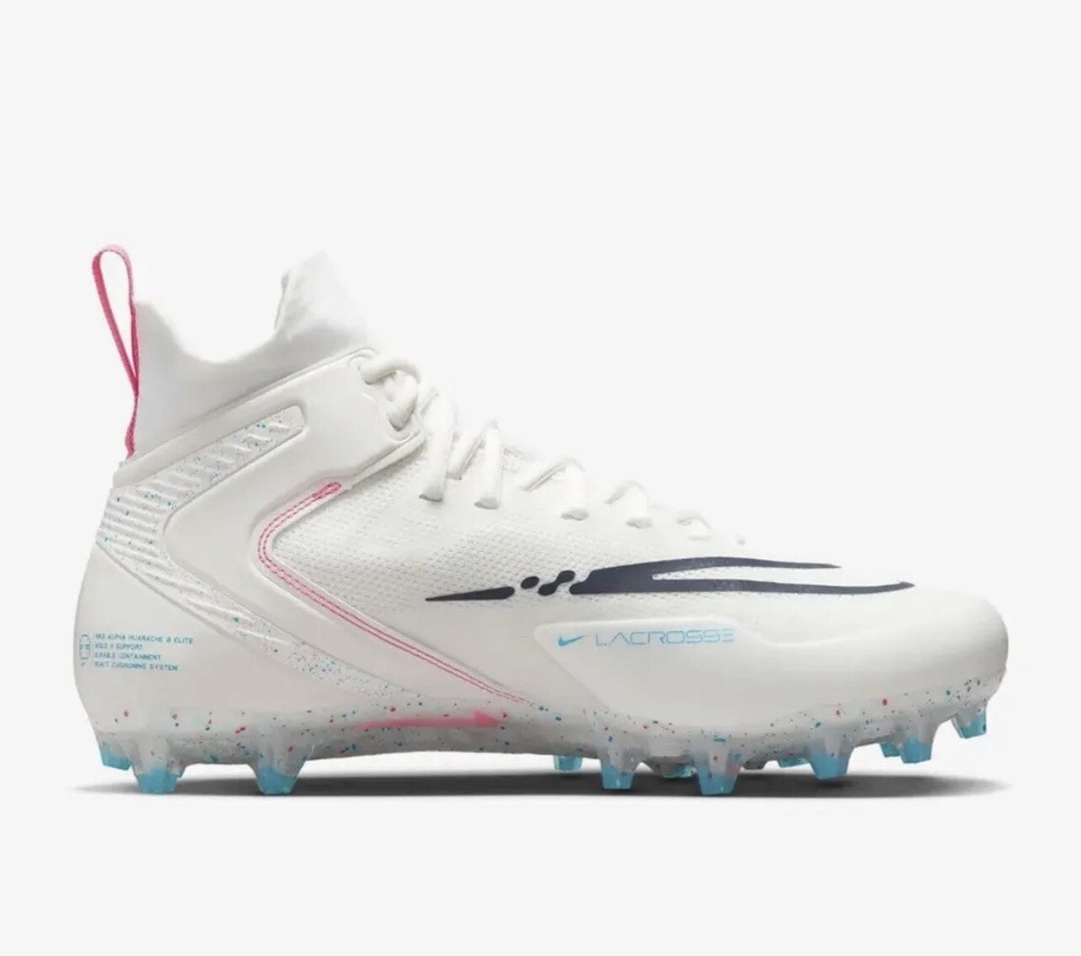 NIKE Alpha Huarache 8 Elite LAX Lacrosse Cleats Mens Sz 14  display picture 3