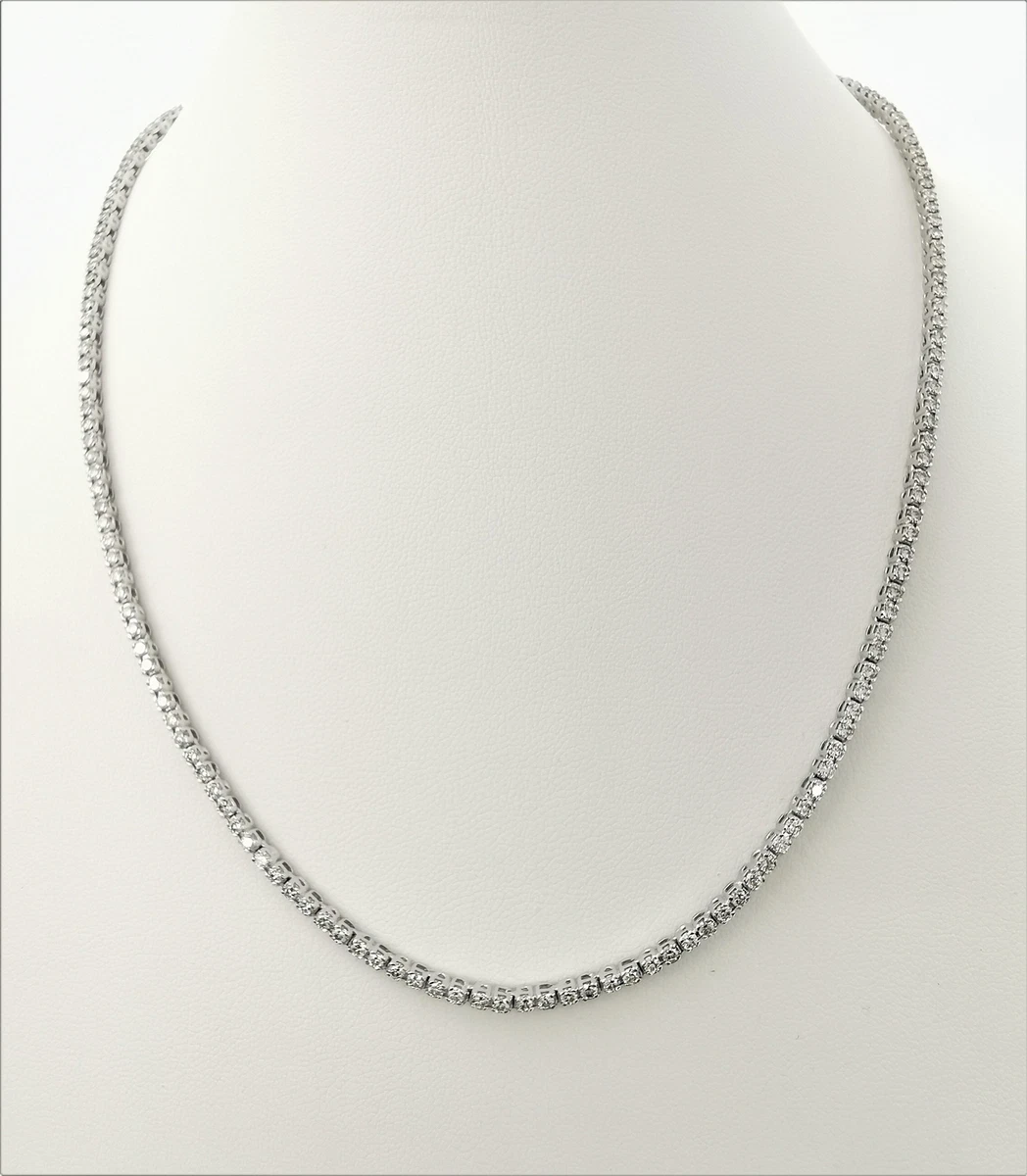 Eternity necklace white gold deals