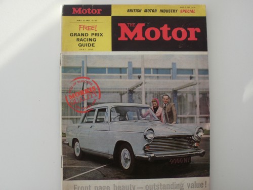 Motor 1963.Bond  G.T.. Morris Oxford  R/T.Lotus Ford INDY.. 1,000 KM NURB'RING