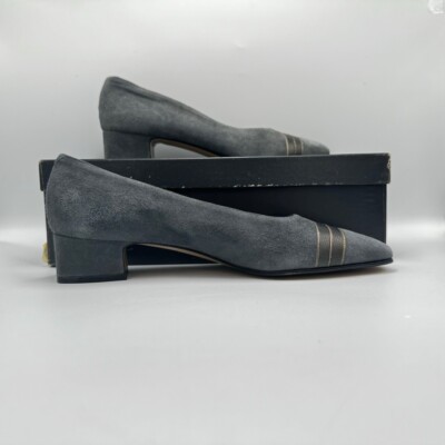 Vtg Rangoni Firenze Women's Casual Pump 7.5 AA Gray Italy NOS