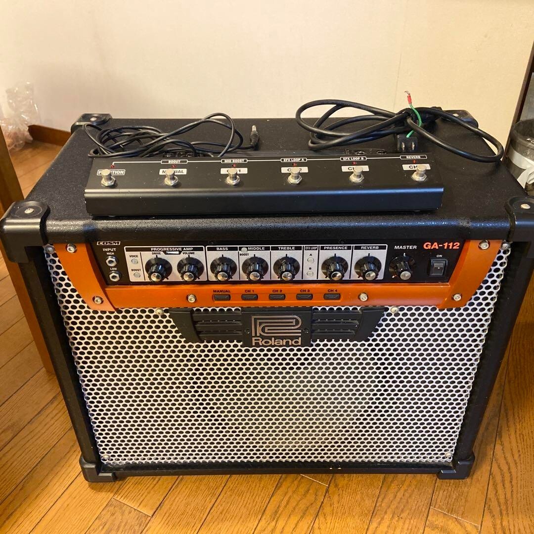 ローランド ギターアンプ GA-112 フットペダル付き ローランド ギターアンプ GA-112 フットペダル付き