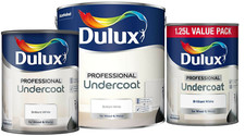 Dulux Professional Undercoat Brilliant White Wood Metal Paint 2.5L 1.25L 750ml