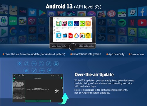 8+128GB Android 13 10.1" QLED Car Radio GPS Stereo CarPlay WiFi 4G LTE Head Unit - Picture 7 of 21