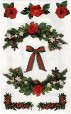 Mrs Grossman's CHRISTMAS GREENS PHOTOESSENCE winter holiday roses Stickers 1998