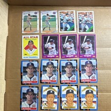1988 Alan Trammell Detroit Tigers MLB Baseball Card Lot (16)