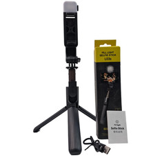 4 in 1 Portable LED Fill Light Selfie Stick Tripod Bluetooth Remote 3 Modes