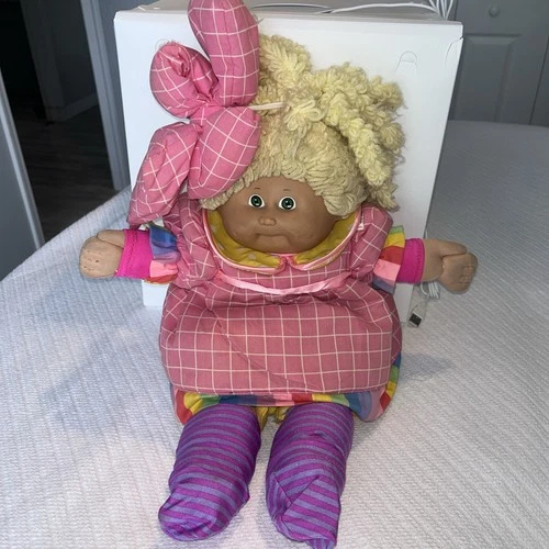 Cabbage Patch Kids - Circus/Clown - Head Mold #46- Blonde Hair, Green Eyes