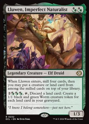 Lluwen, Imperfect Naturalist 232 NM Lorwyn Eclipsed MTG