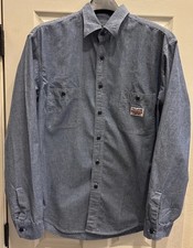 Vintage Polo Jean Co. Ralph Lauren Men  s Denim Workwear Button Up Shirt Size L