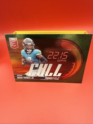 2025 Donruss Elite Brian Thomas Jr Full Throttle Green #2 - Jaguars