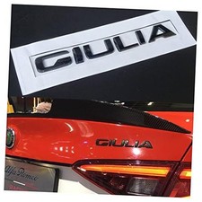 3D Letter Metal Trunk Giulia, Q4,q2 for Alfa Romeo 2018-2021 2022 Badge Black