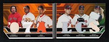 2008 Triple Threads Double Combo Relics Sepia 1/27 Mike Lowell Travis Hafner uk2
