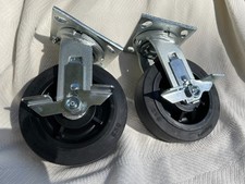 Pair 2x Of New Snap-on 8-28139b 6 Swivel Locking Casters 600lb Made In Usa