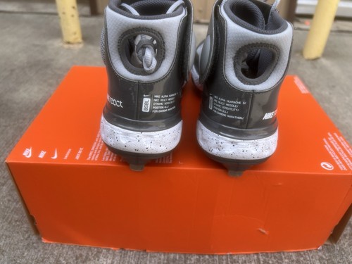 RARE Neuf Alpha Huarache Elite 3 Mid LT Gris Fumé CK0745-010 Homme Taille 8 Sans Boîte - Photo 5/7