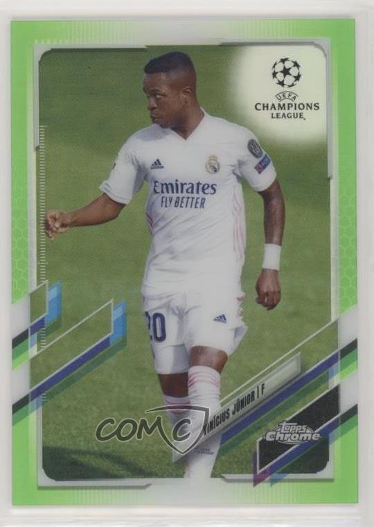2020-21 Topps Chrome UCL Neon Green Refractor /99 Vinicius Junior Vinícius #89