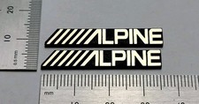 Alpine Custom Speaker Badge Logo Emblem Premium Gold Pair With Adhesive