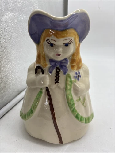 1940's Shawnee Pottery Little Bo Peep 8.25” Figural Pitcher #47 EUC