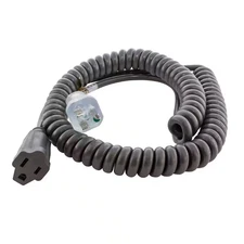 Up to 10 Ft. 10 Amp 18/3 Coiled Medical Grade Extension Cord