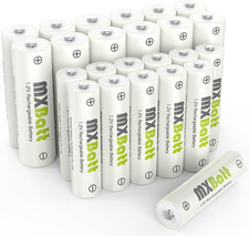 Rechargeable AA and AAA Batteries Nimh 1.2V Combo, 3300Mah 12 Pack, 1100Mah 12 P 3.72 per gallon