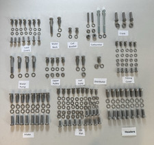 Bbc Stainless Steel Engine Bolt Kit Hex Head Swp Headers Quadrajet Carb 396 454 Bbc Stainless Steel Engine Bolt Kit Hex Head Swp Headers Quadrajet Carb 396 454