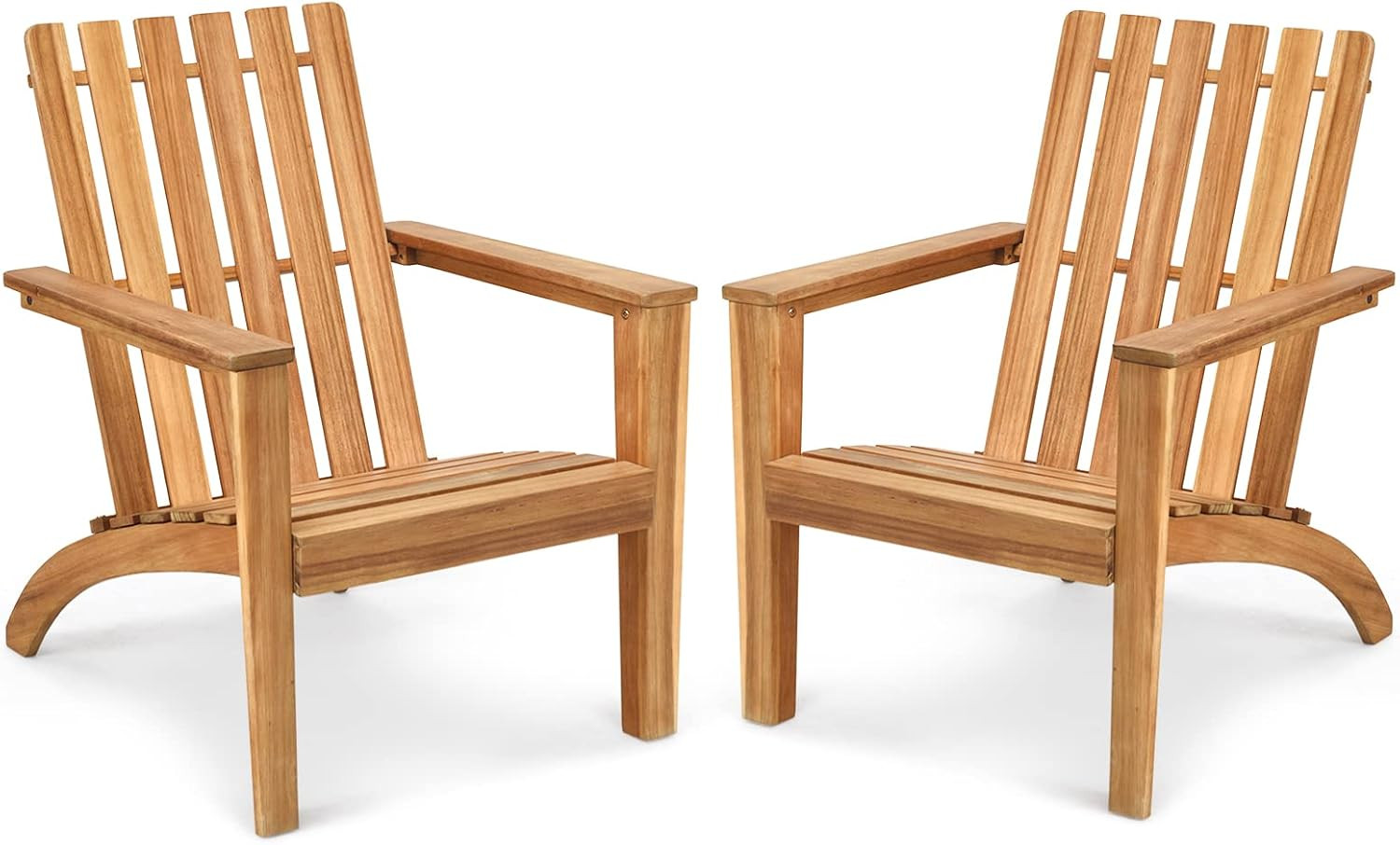 Adirondack Chair Acacia Wood Outdoor Armchairs, Weather Resistant for Patio Gard