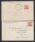 2 Australia 1948 FDC Cover Pan-Pacific Scout Jamboree SHEPPARTON RELIEF No 30 PM